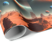 Aarde Dit is Mars-roeping, Verpakking papier (Rol Hoek)