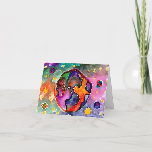 Aarde door Alicia Hanson, Age 10 Kaart (Voorkant)