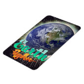Aarde door de lucht poster magneet (Linkerzijde)