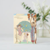 Aarde door George Barbier Briefkaart (Staand voorkant)