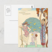 Aarde door George Barbier Briefkaart (Voorkant / Achterkant)