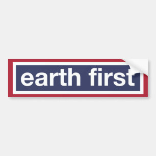 aarde eerst bumpersticker