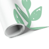 Aarde eerst / Milieuvriendelijk, geen afval, groen Cadeaupapier (Rol Hoek)