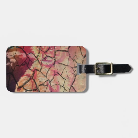 Aarde Elegante Leeuw: Hakuna Matata Textured Desig Bagagelabel (Voorkant horizontaal)