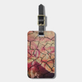 Aarde Elegante Leeuw: Hakuna Matata Textured Desig Bagagelabel (Voorkant verticaal)