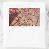 Aarde Elegante Leeuw: Hakuna Matata Textured Desig Rechthoekige Sticker (Tas)