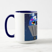 Aarde en Biomo in winkelwagen mok (Links)