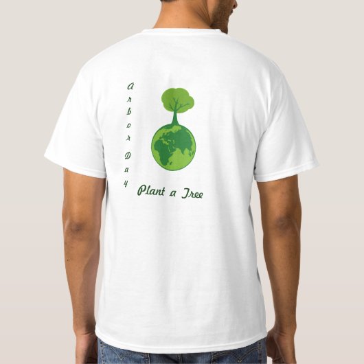 Aarde en boom - t-shirt (Achterkant)