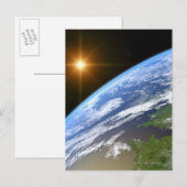 Aarde en een Bright Star 3 Briefkaart (Voorkant / Achterkant)