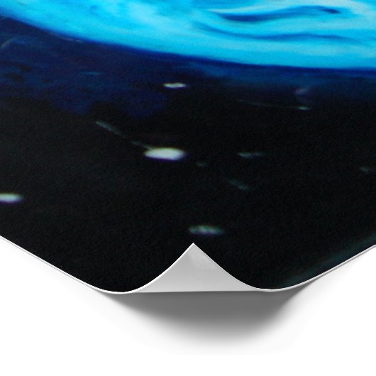 Aarde en een sterrenstelsel poster (Hoek)