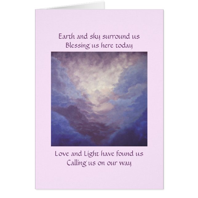 Aarde en hemel, berg en wolken (Voorkant)