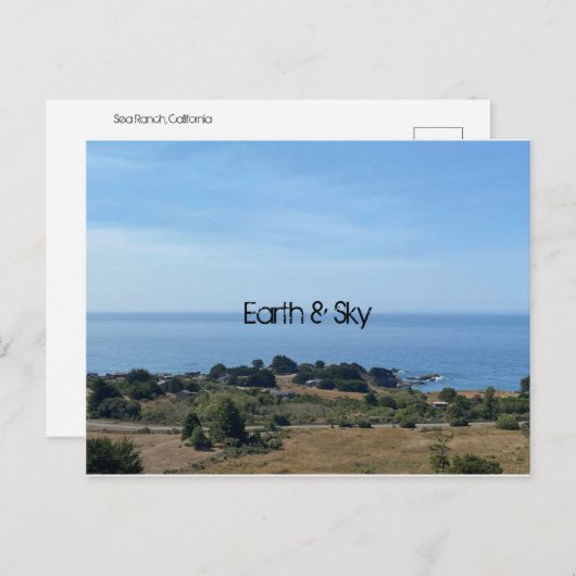 Aarde en hemel briefkaart (Voorkant / Achterkant)