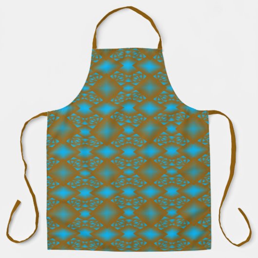 Aarde En Hemel Ombre Geometrische Abstracte Kunst Schort (Voorkant)