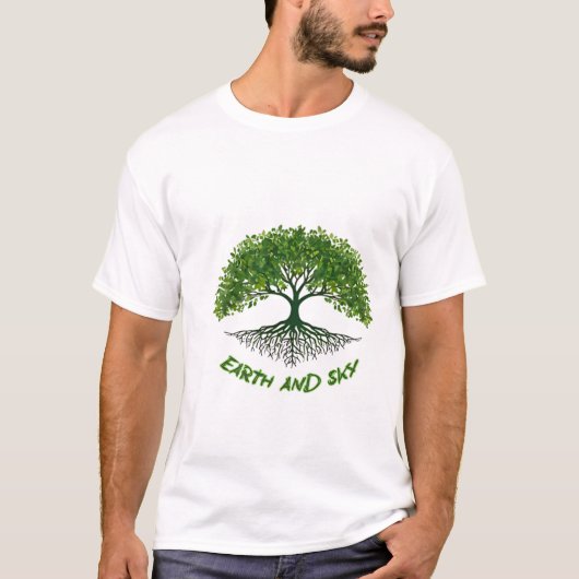 Aarde en hemel t-shirt (Voorkant)