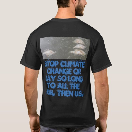 Aarde en klimaatverandering t-shirt (Achterkant)