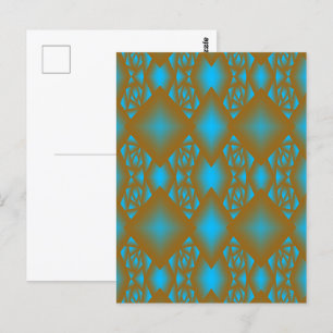 Aarde en lucht ombre geometrische abstracte kunst briefkaart