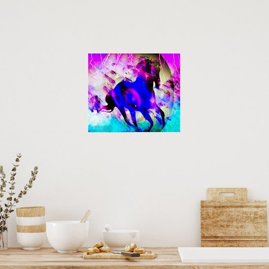 aarde en lucht poster (Keuken)