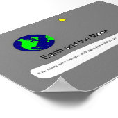 Aarde en maan #11 poster (Hoek)