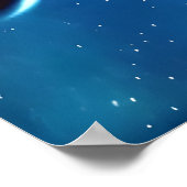 Aarde en maan | AI Art Poster (Hoek)