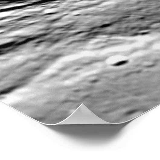 Aarde en maan poster (Hoek)