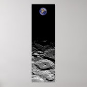 Aarde en maan poster (Voorkant)
