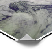 Aarde en maan Poster (Hoek)