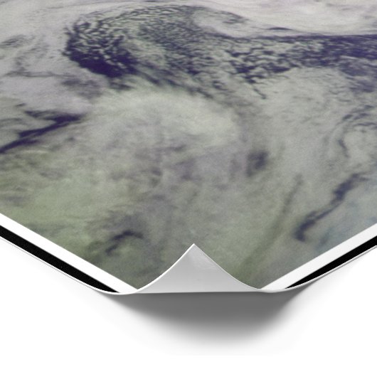 Aarde en maan Poster (Hoek)