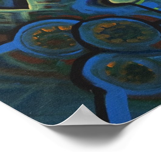 Aarde en Man Poster (Hoek)