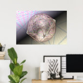 Aarde en Mars per Martineau Poster (Thuiskantoor)