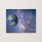 Aarde en Melkweg - Afbeelding puzzel (Horizontaal)