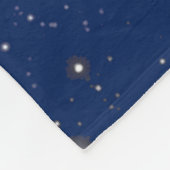 Aarde- en Moonfasen, op een achtergrond van sterre Fleece Deken (Hoek)