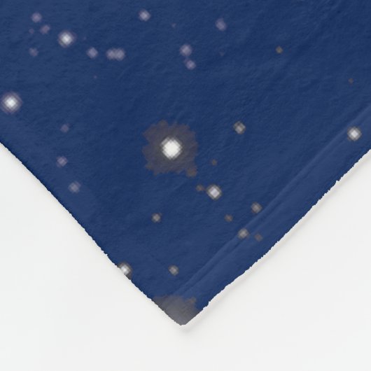 Aarde- en Moonfasen, op een achtergrond van sterre Fleece Deken (Hoek)