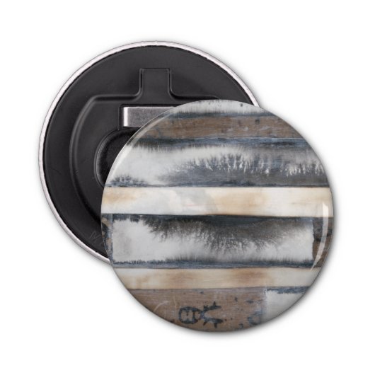 Aarde en rook I Button Flesopener (Voorkant)