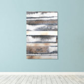 Aarde en rook I Canvas Afdruk (Insitu (Houten vloer))