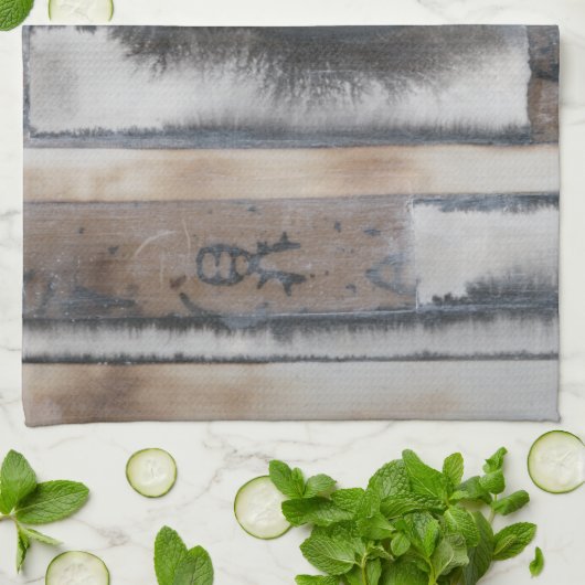 Aarde en rook I Theedoek (Gevouwen)