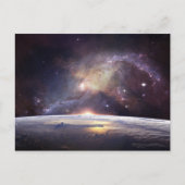 aarde-en ruimte-briefkaart briefkaart (Voorkant)