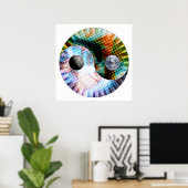 Aarde en ruimte poster (Thuiskantoor)