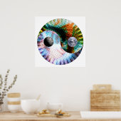 Aarde en ruimte poster (Keuken)