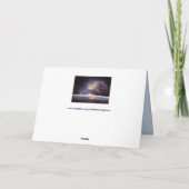 aarde-en ruimte-wenskaart kaart (Achterkant)