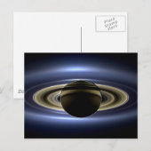 Aarde en Saturnus Briefkaart (Voorkant / Achterkant)