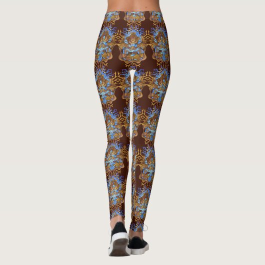 Aarde en Sky Mandala Leggings (Achterkant)