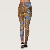 Aarde en Sky Mandala Leggings (Achterkant)