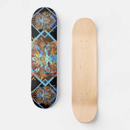 Aarde en Sky Mandala Persoonlijk Skateboard (Voorkant)