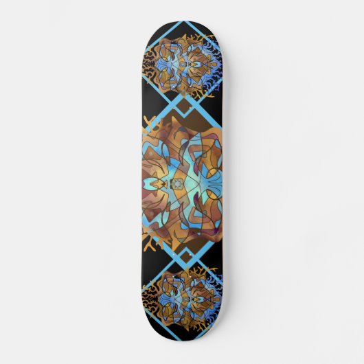 Aarde en Sky Mandala Persoonlijk Skateboard (Voorkant)