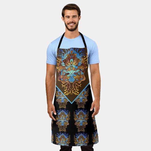 Aarde en Sky Mandala Schort (Gedragen)