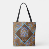 Aarde en Sky Mandala Tote Bag (Achterkant)