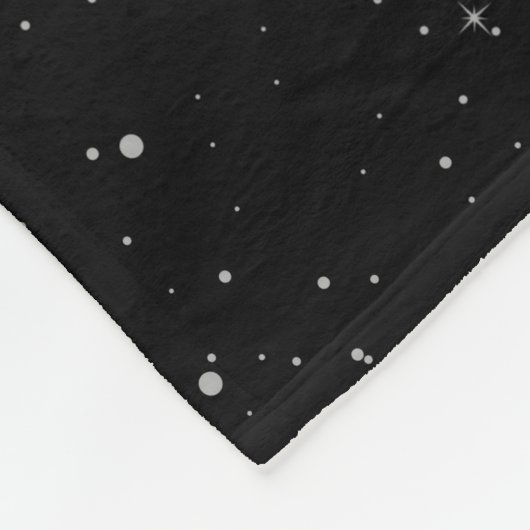 Aarde en sterren fleece deken (Hoek)