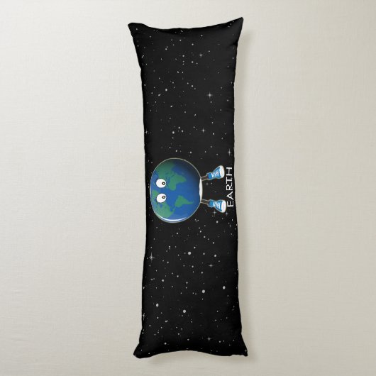 Aarde en sterren lichaamskussen (Achterkant (Verticaal))
