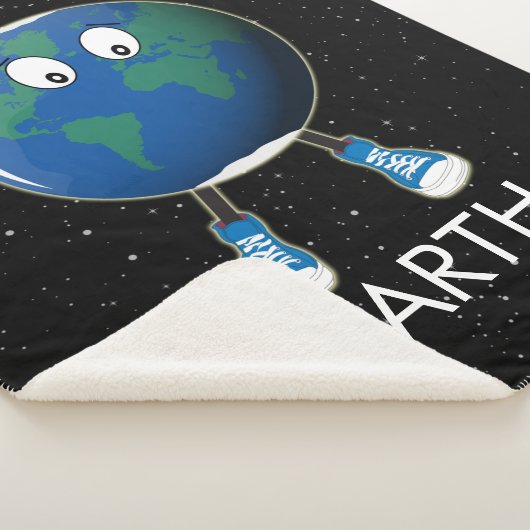 Aarde en sterren sherpa deken (3/4)
