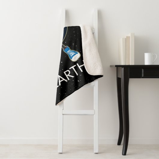 Aarde en sterren sherpa deken (In situ)